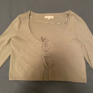 LA Heart/Pacsun Long Sleeve Tie Cover Shirt